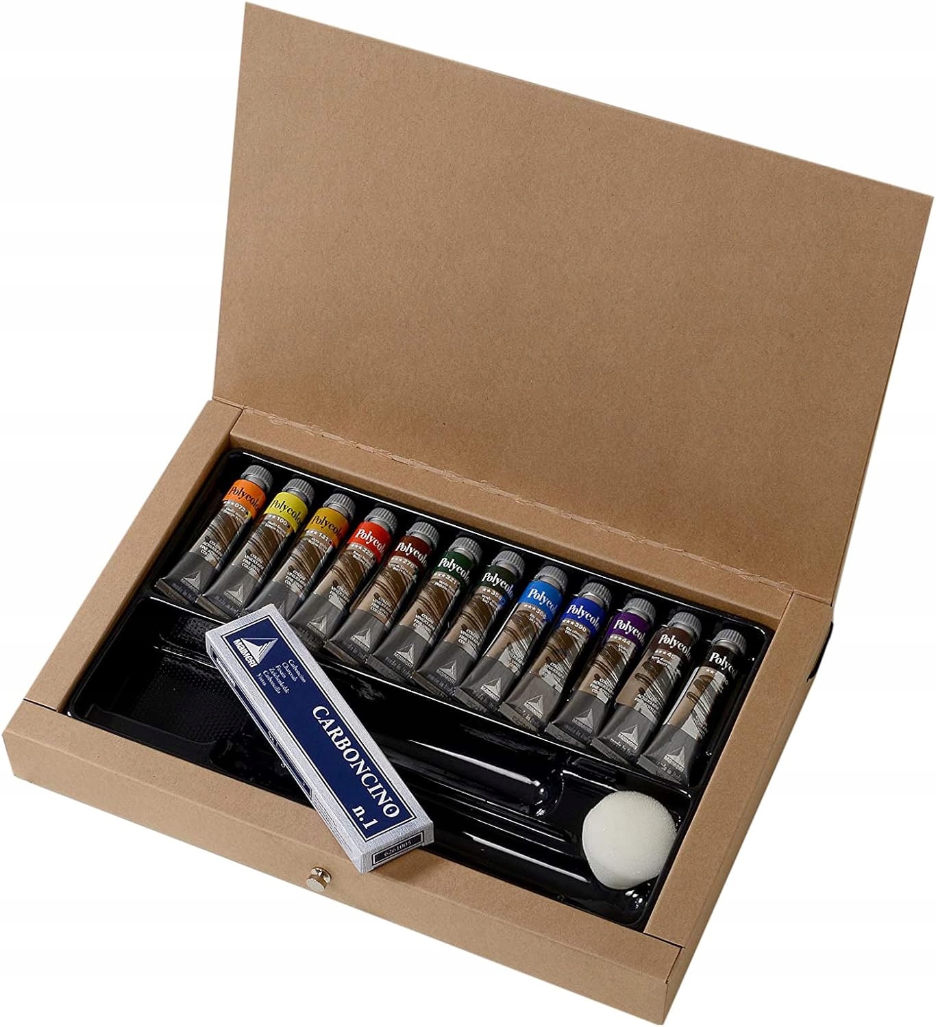 Akrylové Barvy Polycolor sada 12 barev doplňky Maimeri