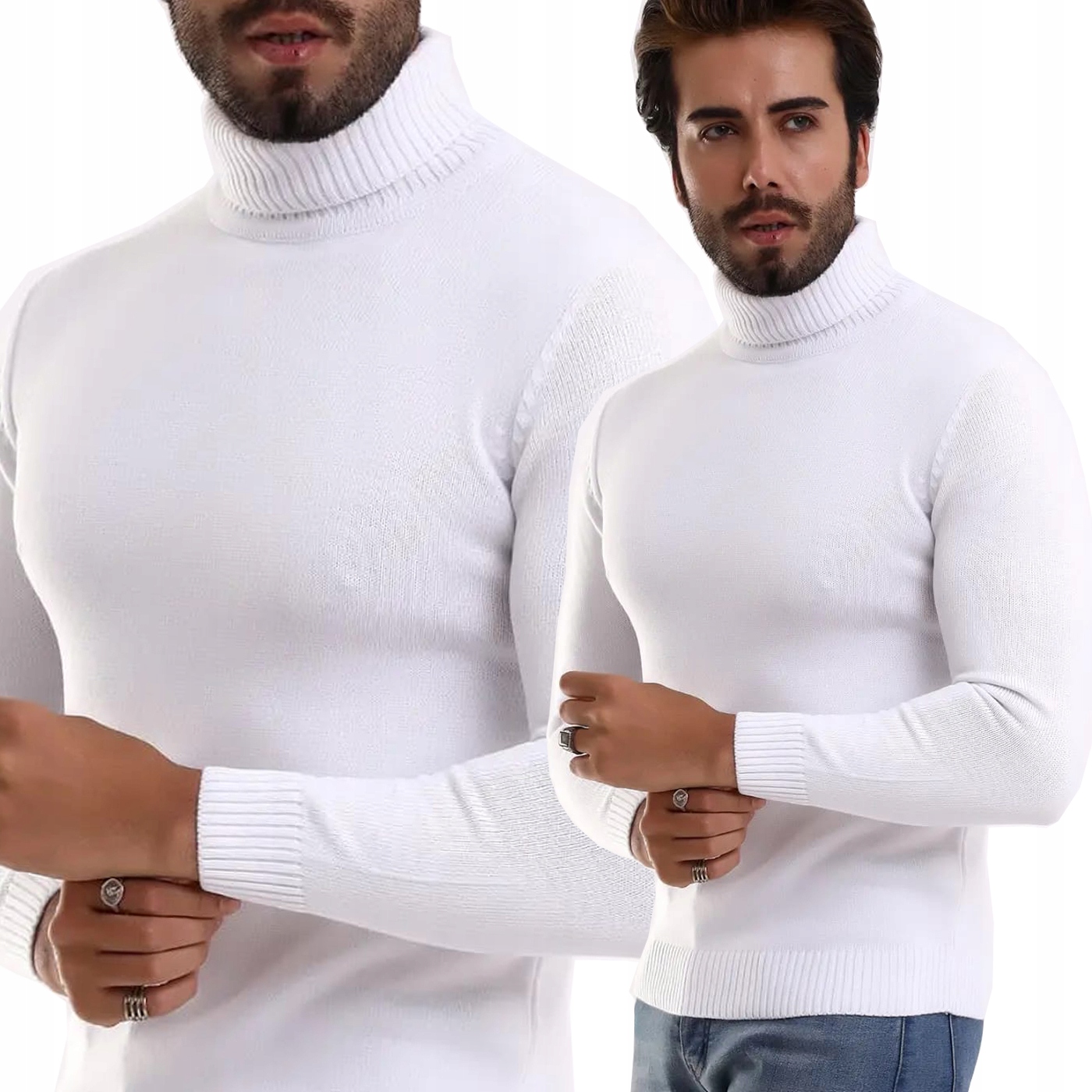 Svetr Rolák Pánský Slim fit Athletic Elastický Pružný