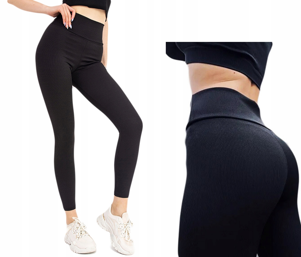 

Legginsy Getry Prążek Bawełniane Modelujące L/XL