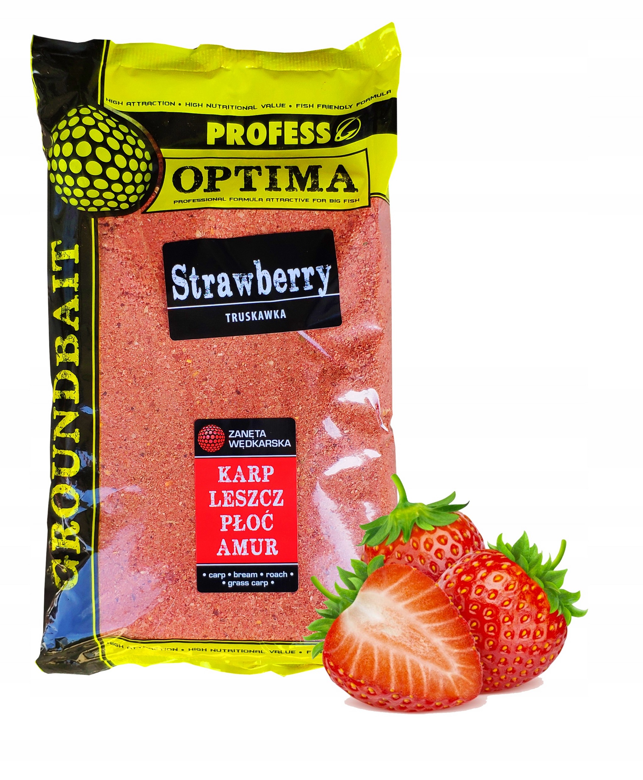 PROFESS - Zanęta - OPTIMA - 1kg -TRUSKAWKA Waga 1 kg