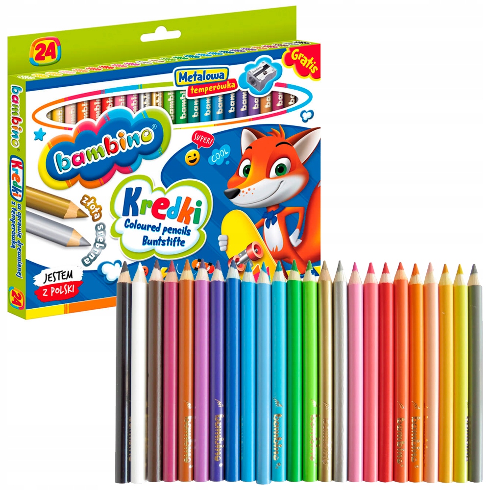 

Grube Kredki Ołówkowe Bambino Jumbo 24 Szt