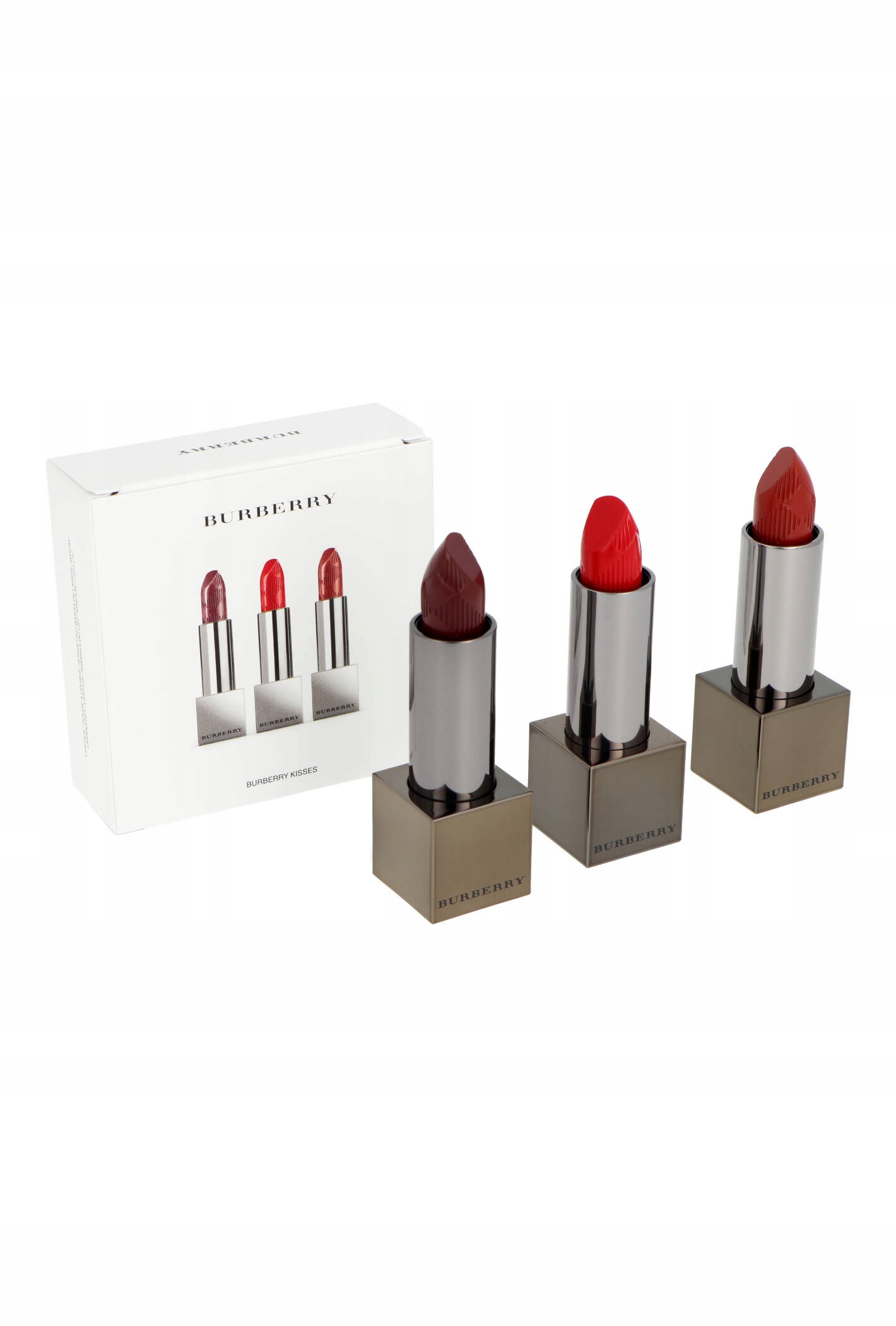 Set Burberry Kisses Lipstick 3x3 3g Oxblood 97 Military Red 109