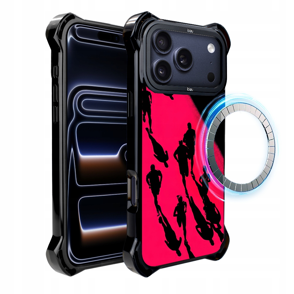 Pouzdro pro iPhone 17 Pro Ibizu DropGuard Ultra s MagSafe, #Move, Noční maraton