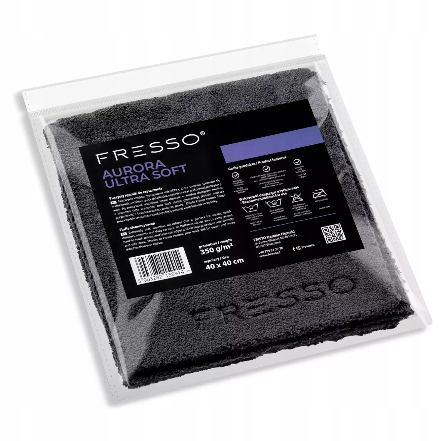 Fresso Aurora Ultra Soft 40x40cm 350GSM