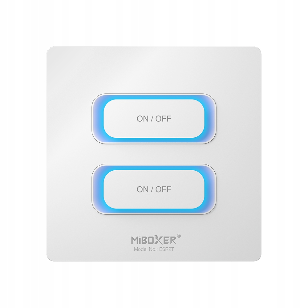 MiBoxer ESR2T-W Inteligentny przełącznik 2-GANG 2.4GHz Biały