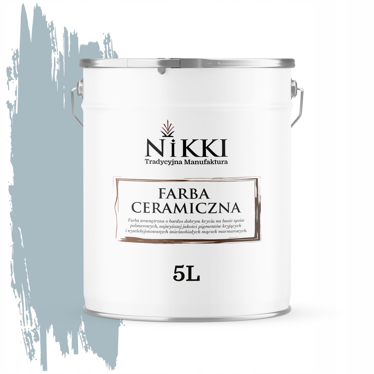 Keramická Stropná Nástenná Farba Šedá Platinová H0746 Hlboká Matná 5 L