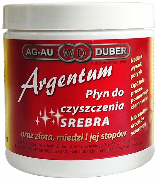 

Duży Płyn Argentum 2 do Czyszczenia Srebra Złota