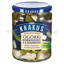 Krakus Okurky KorniŠampony s česnekem 500 g