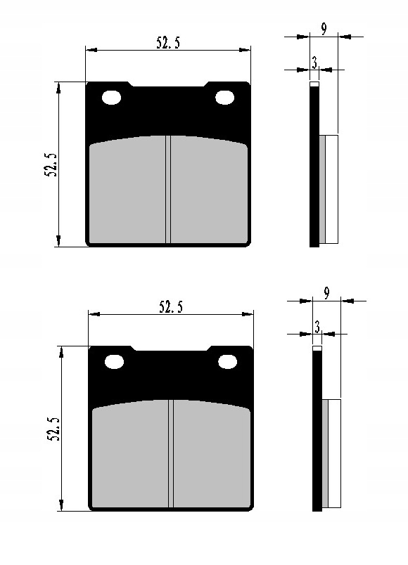 KLOCKI HAMULCOWE TYŁ SUZUKI GSX 750 F KATANA 89-06 Producent Nistal