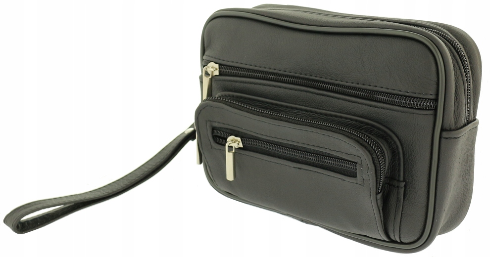 SASZETKA Męska NA DOKUMENTY PIENIĄDZE Skórzana