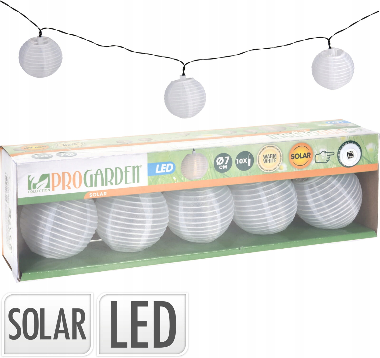 Lampiony Solar LED 10 szt. Białe