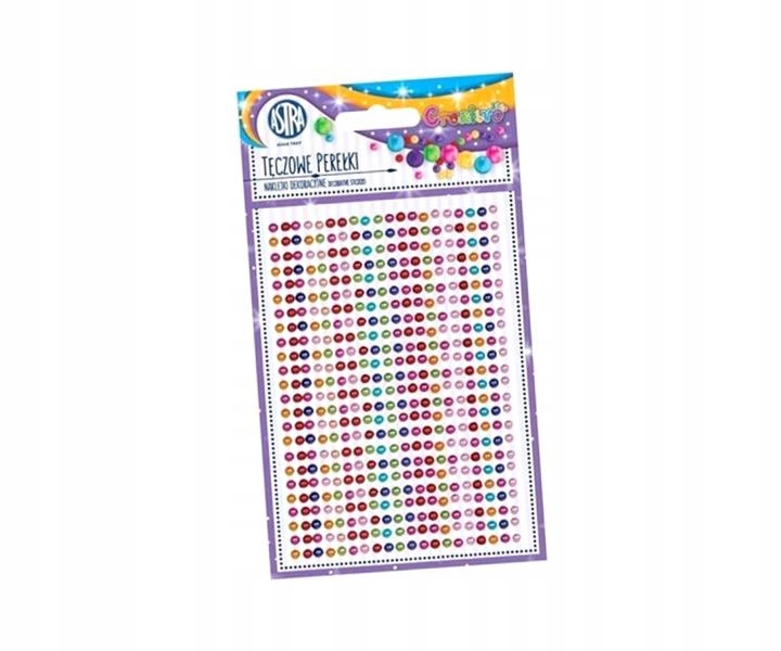 NAKLEJKI DEKORACYJNE - TĘCZOWE PEREŁKI ASTRA