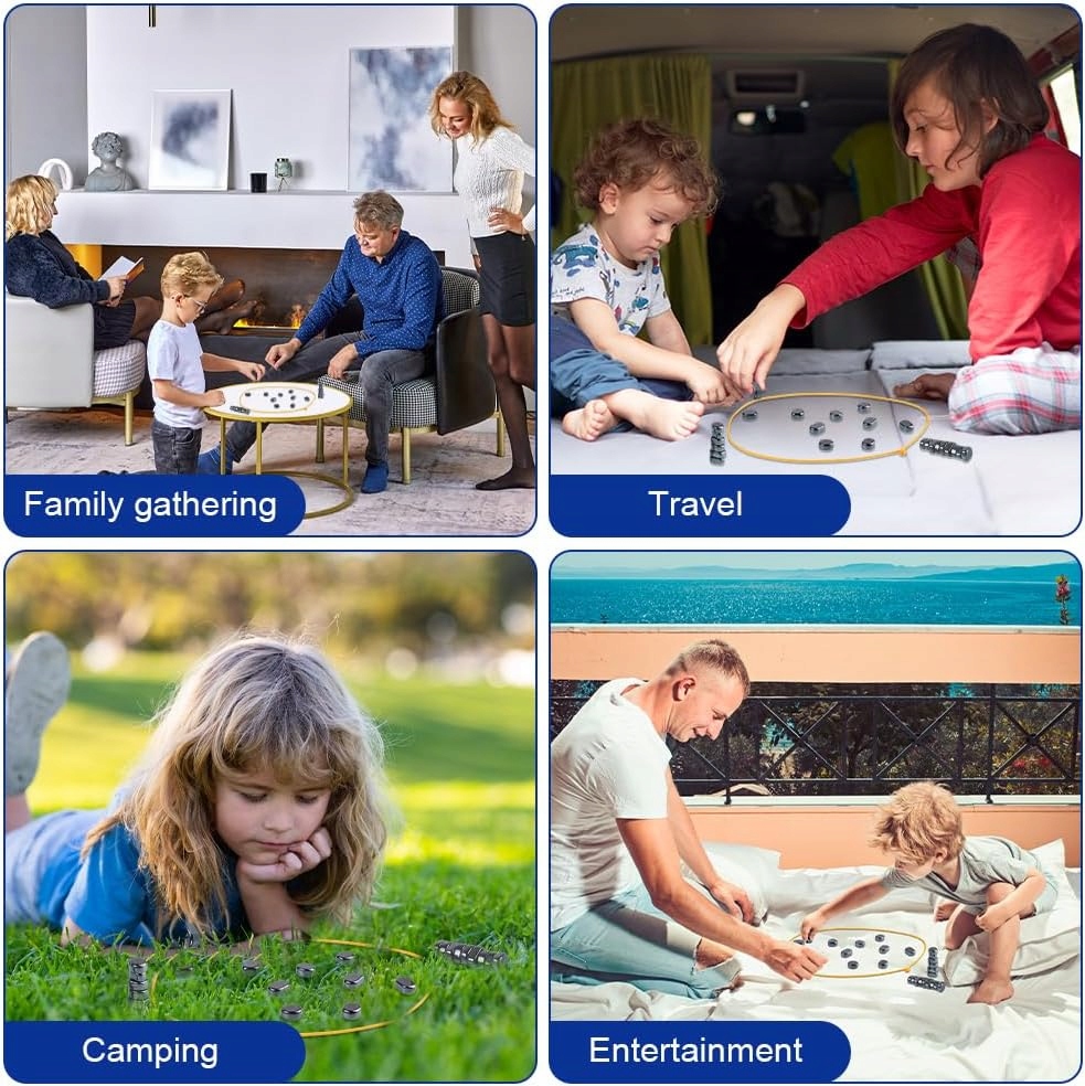 SZACHY MAGNETYCZNE KAMYCZKI KAMIENIE Z MAGNESAMI PODRÓŻNE GRA DLA DZIECI Rodzaj szachy magnetyczne