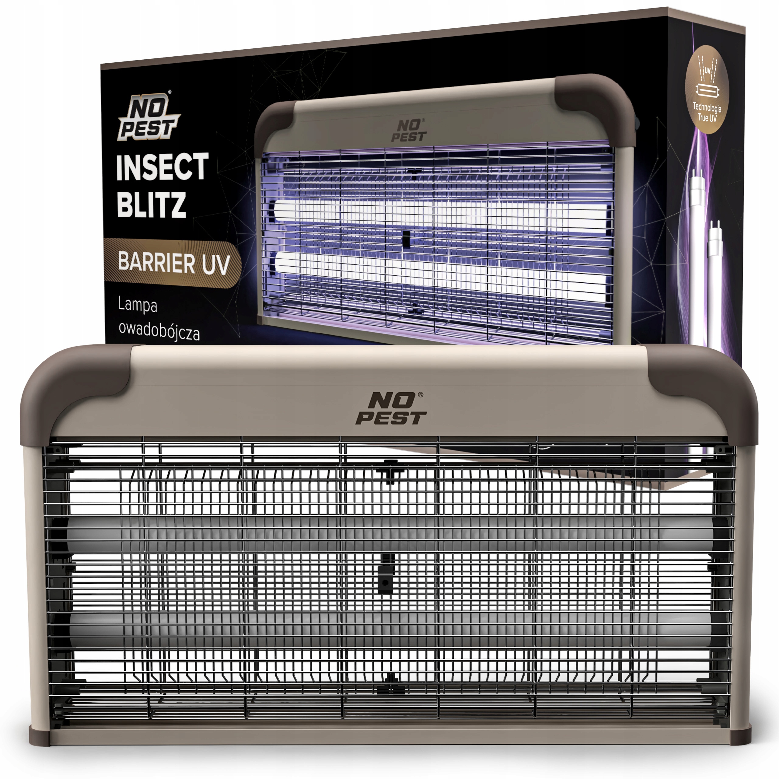 Uv nástěnná lampa proti hmyzu No-Pest na komáry, mouchy, moly, hmyz, velká