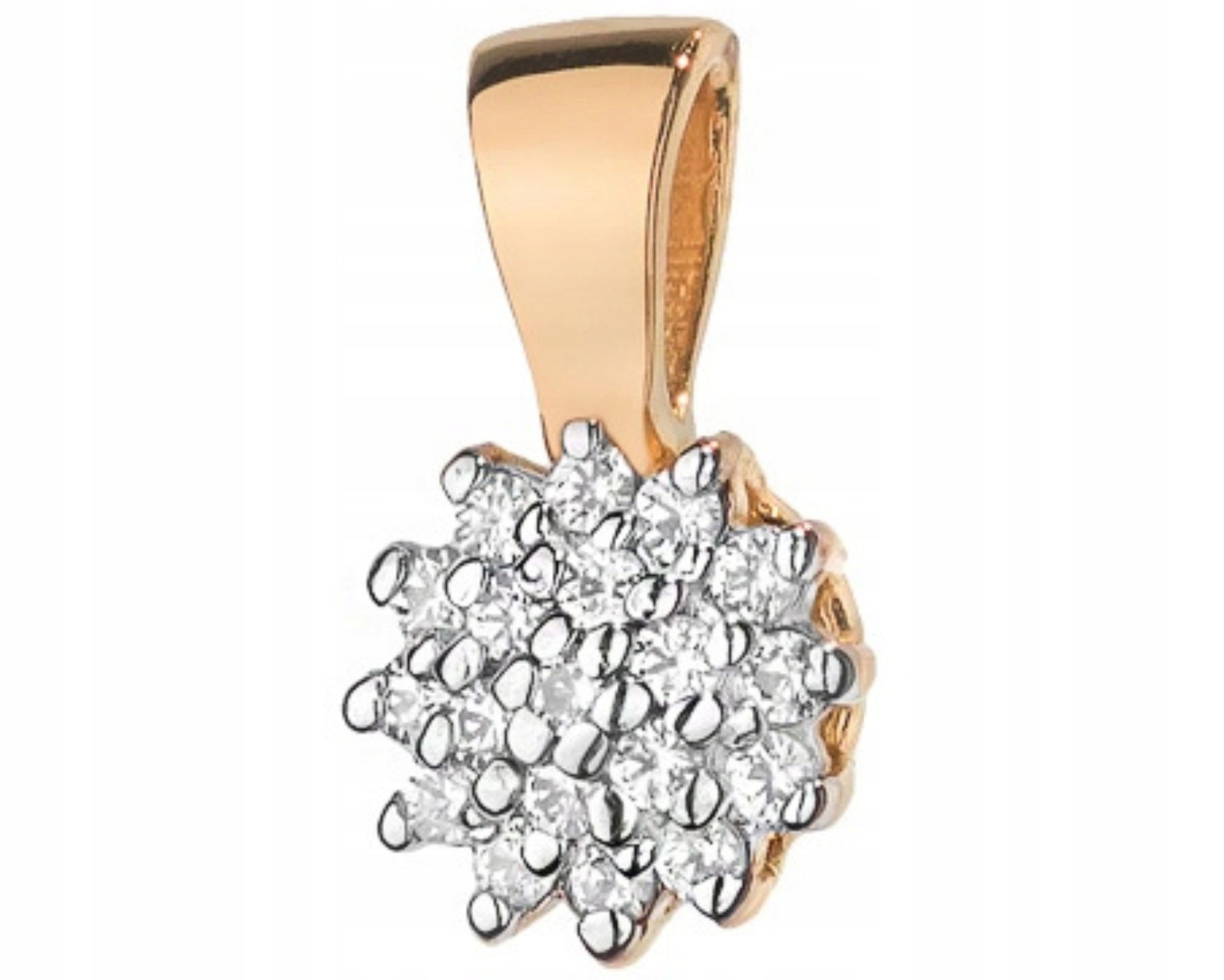 Přívěsek z růžového zlata přívěsek s briliantem