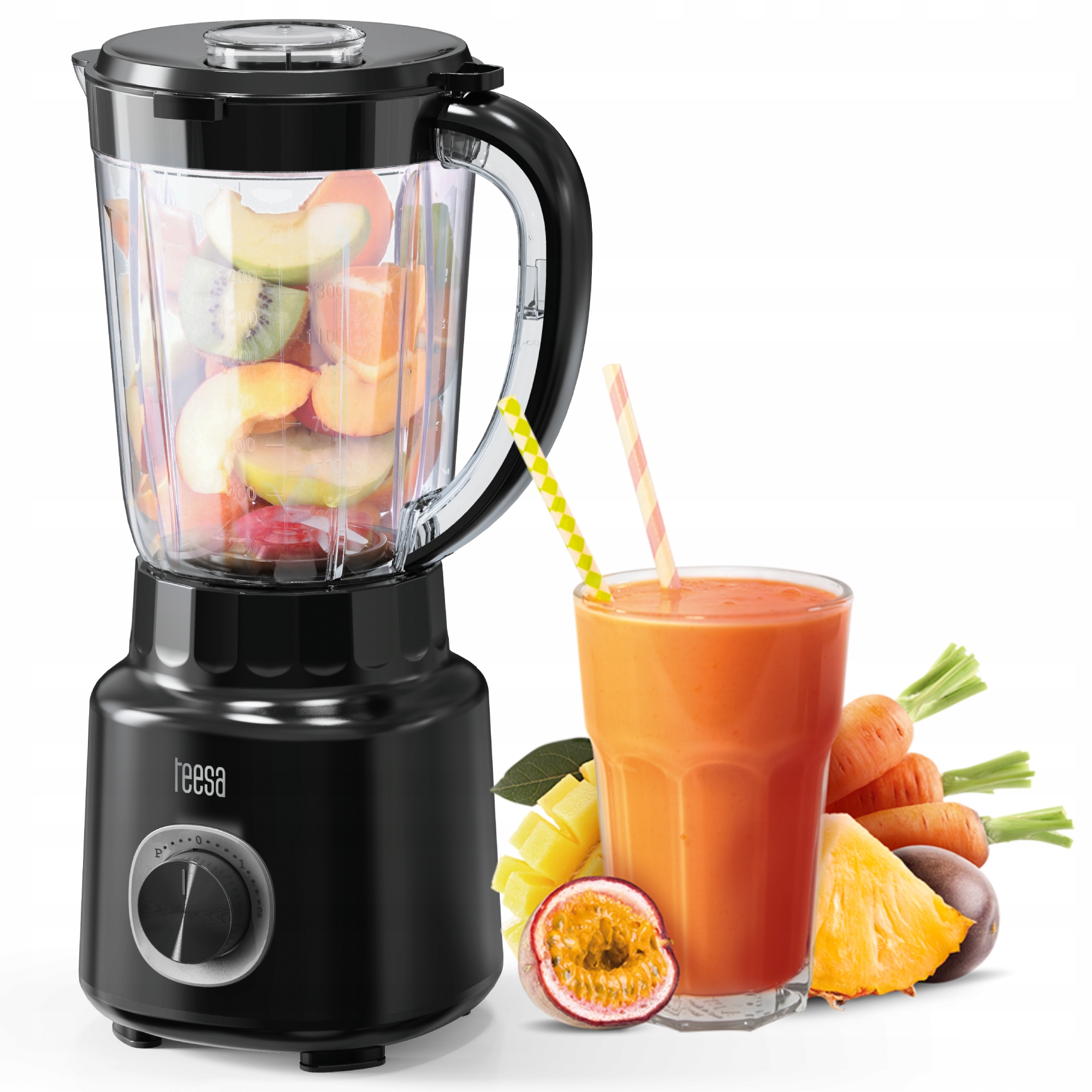 Blender kielichowy Teesa 500W 1,5L Bpa free łatwe czyszczenie