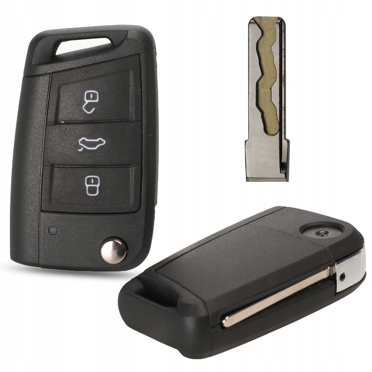 131 - ЧЕХОЛ ДЛЯ КЛЮЧА VW SKODA SEAT + ФРЕЗЕРОВАНИЕ