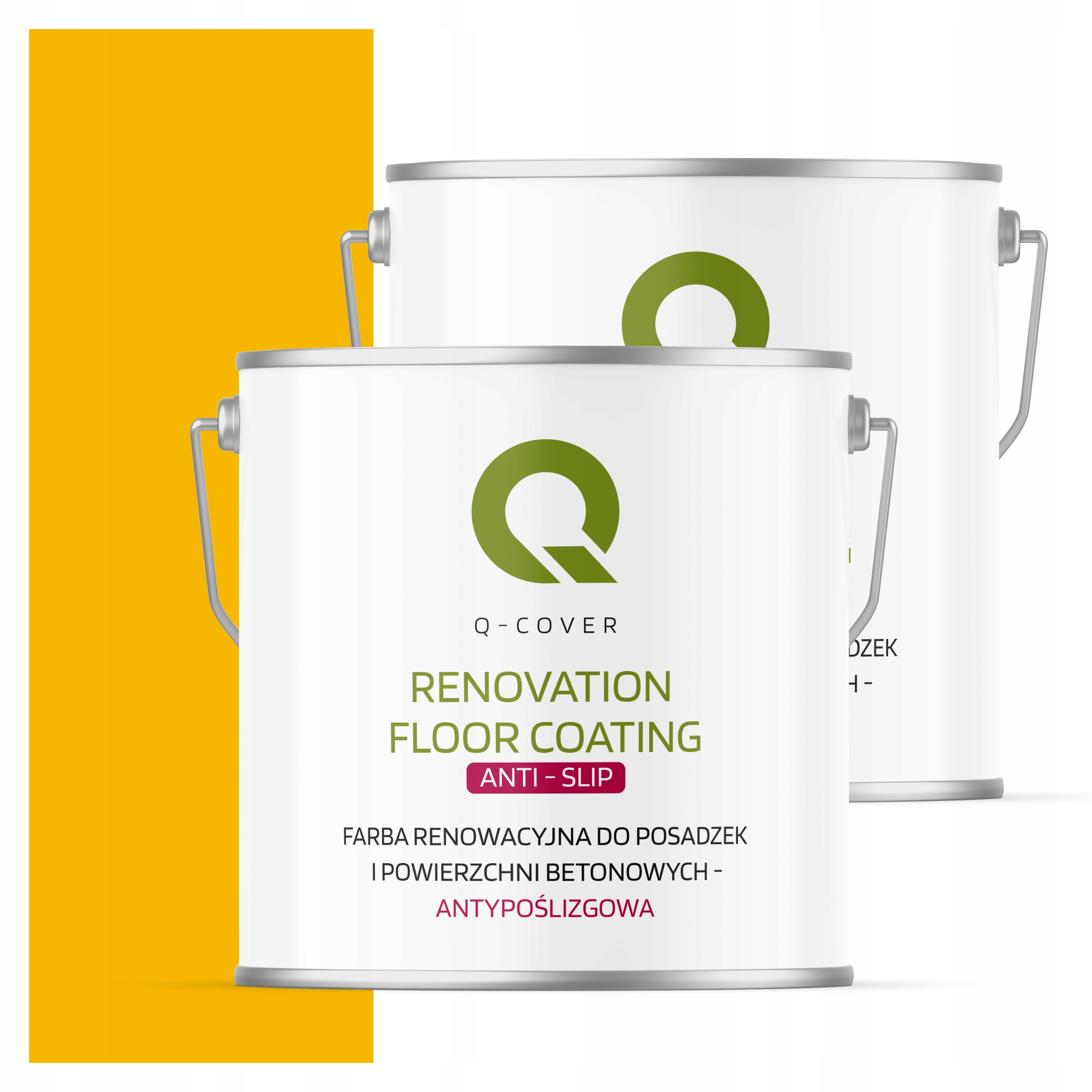 Protišmyková renovačná farba na betón 5L Žltá Kadmiová RAL1021 Matná