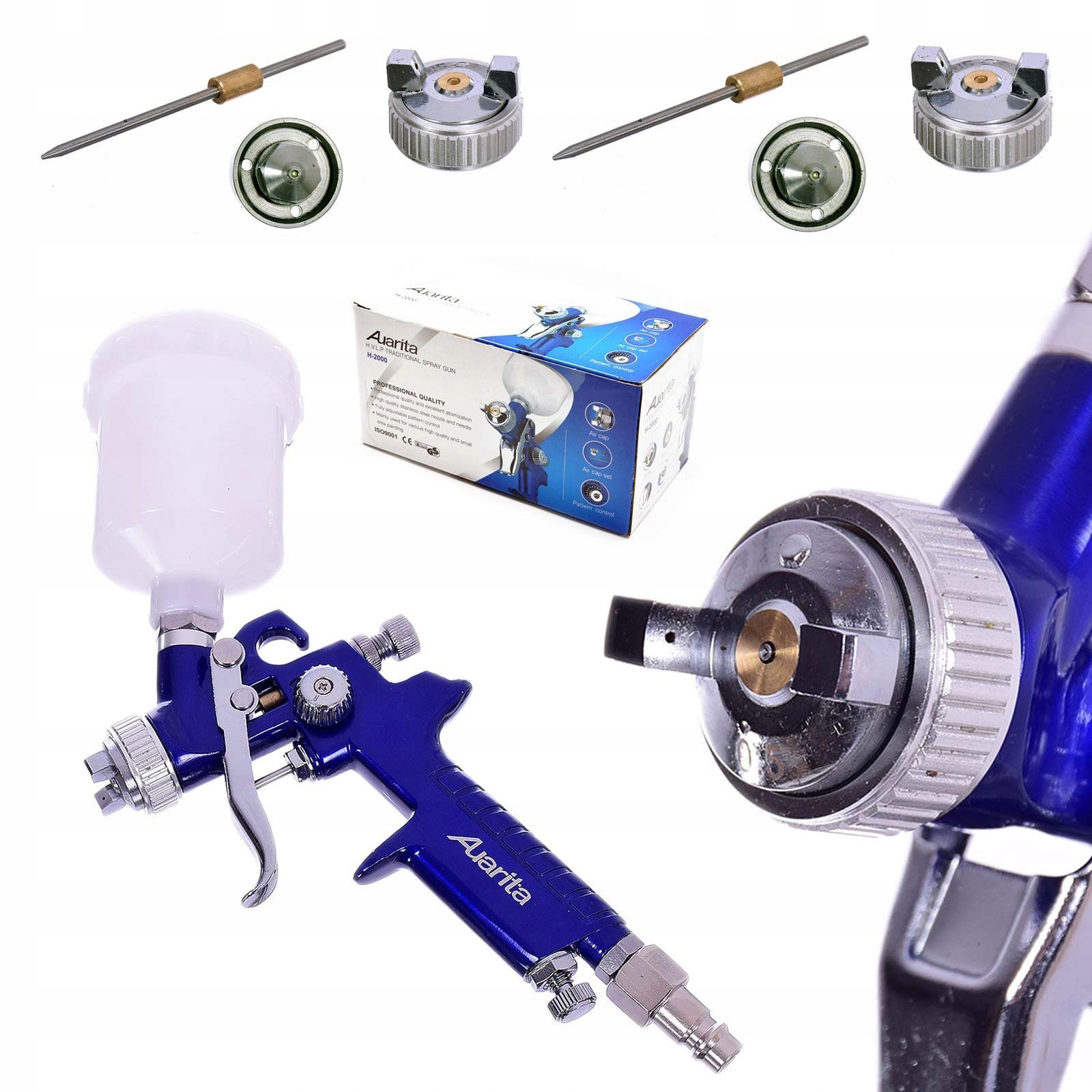 

Mini Pistolet Lakierniczy Auarita 0,5+0,8+1,0 Hvlp