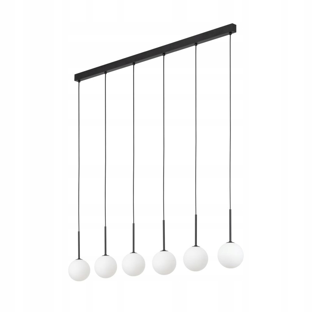 Moderní závěsná lampa mléčné koule na liště nad ostrovem Martin 4504