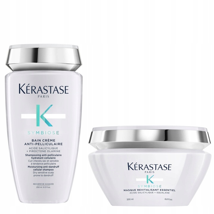 Kérastase Symbiose Zestaw Przeciwłupieżowy Do Suchej Skóry Szampon Maska