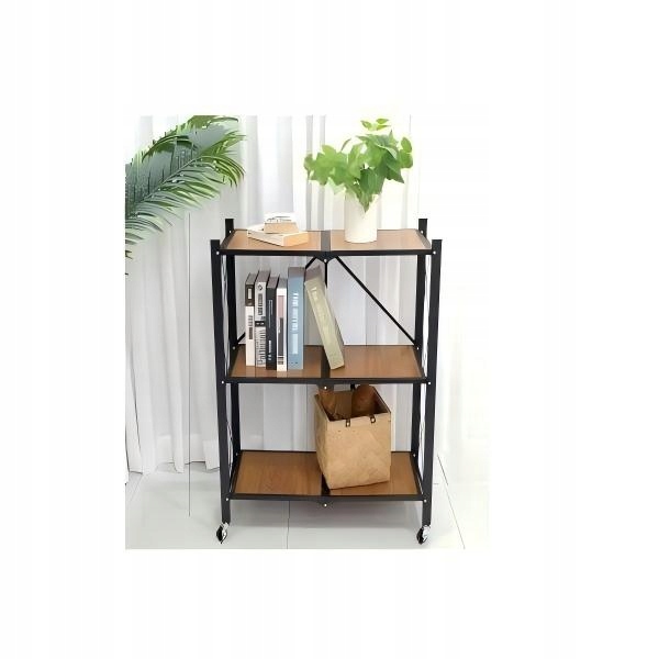 Skladací regál na kolieskach – bez montáže