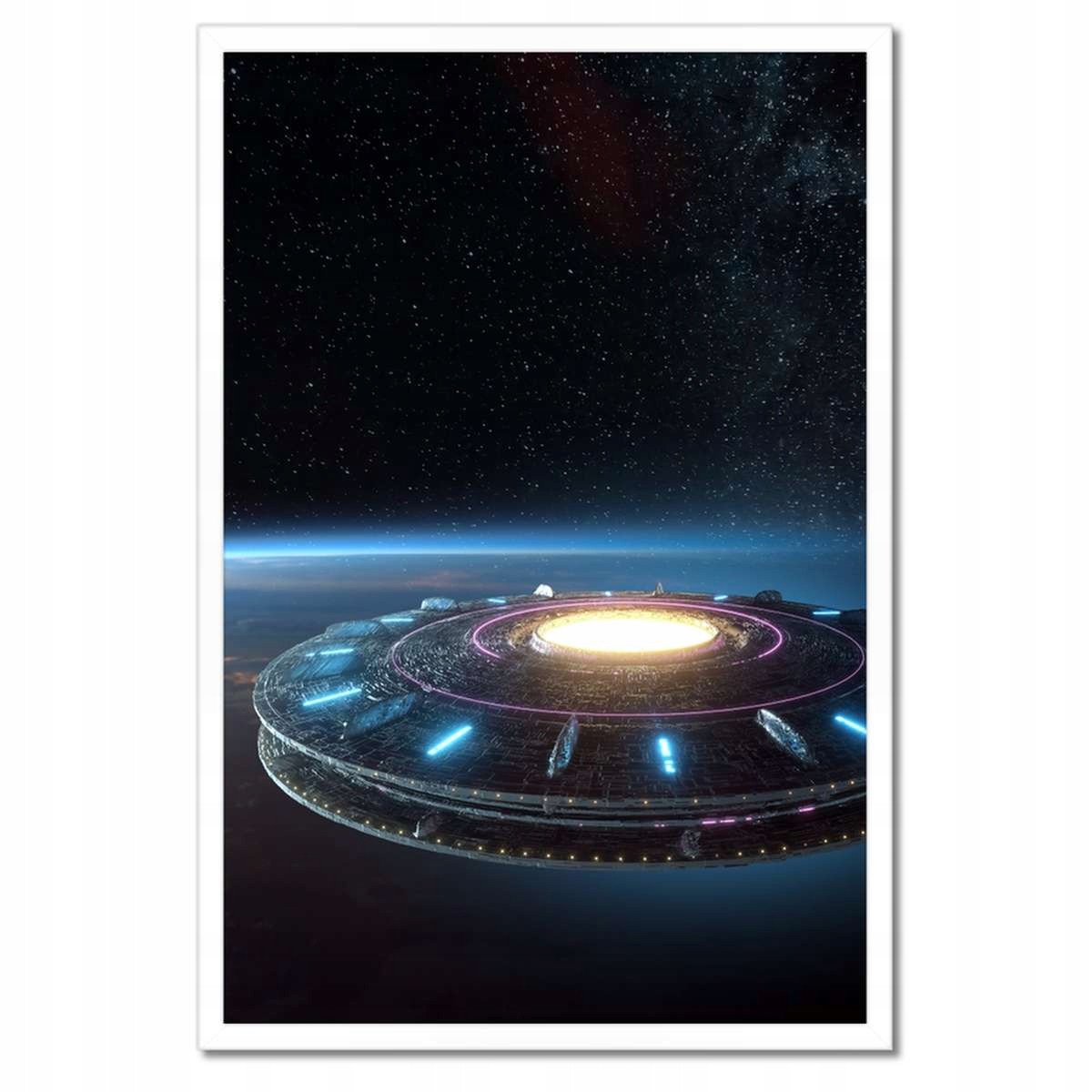 Plakáty v rámu 40x60 Ufo létající nad Zemí