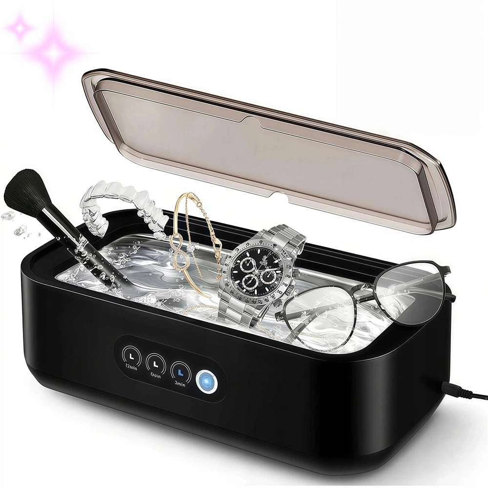 Myjka Ultradźwiękowa Ze Stali Nierdzewnej 304 Pojemność 650 ML