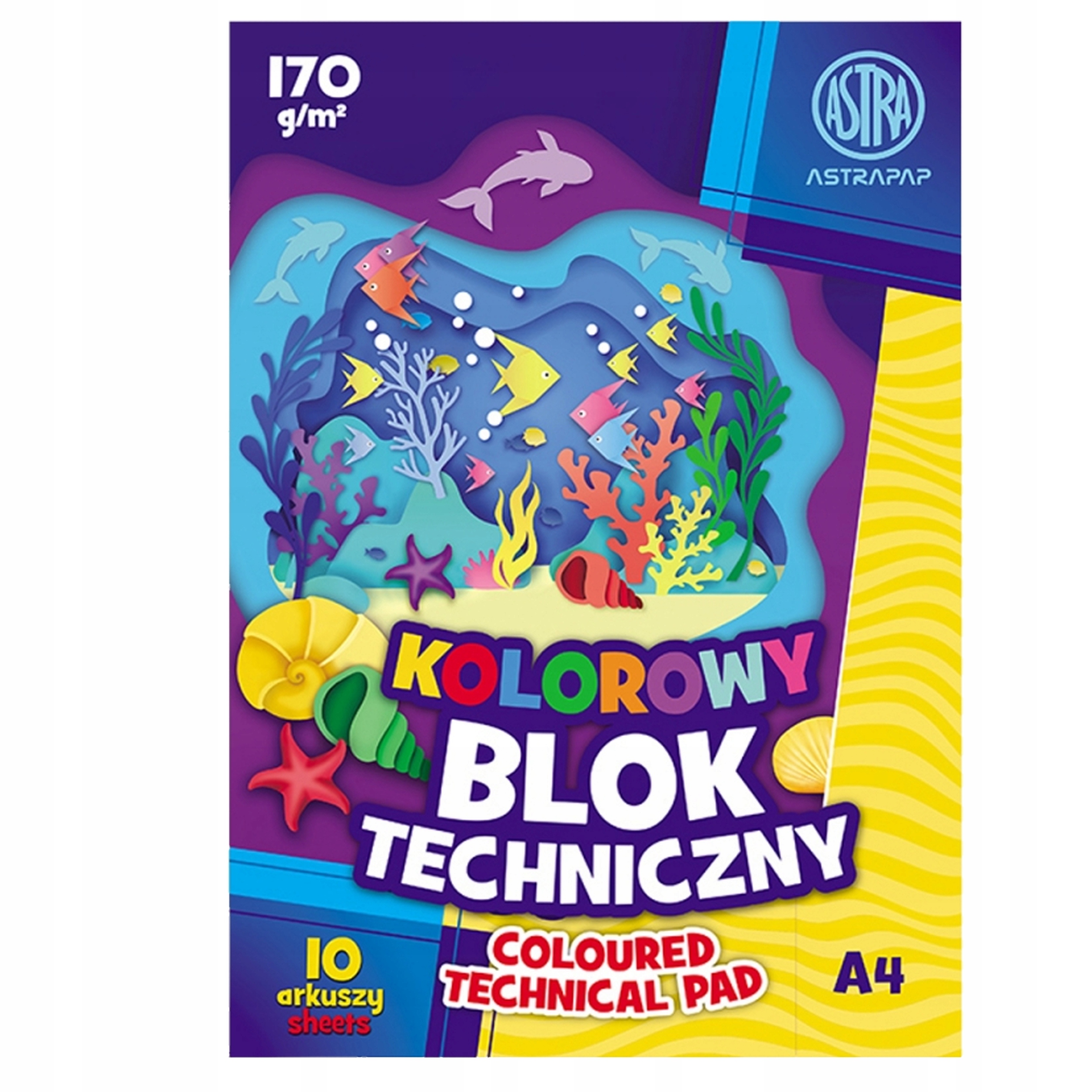 

Blok Techniczny Kolorowy A4 10 Arkuszy Astra MIX