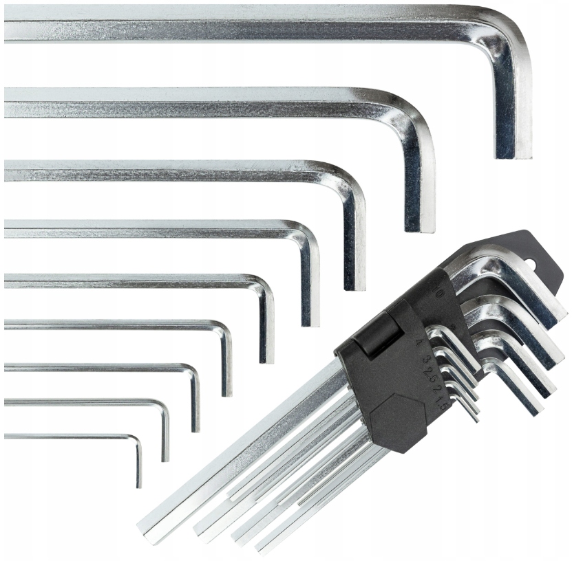 Vergionic Klucze Imbusowe Imbusy 1.5-10 9el Zestaw Kluczy