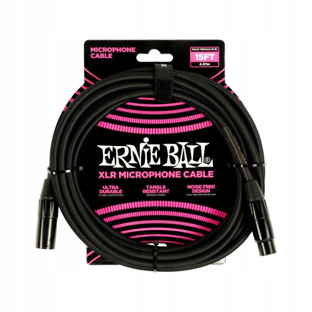 Mikrofonní kabel Xlr-xlr Ernie Ball 6391 (4,57 m)