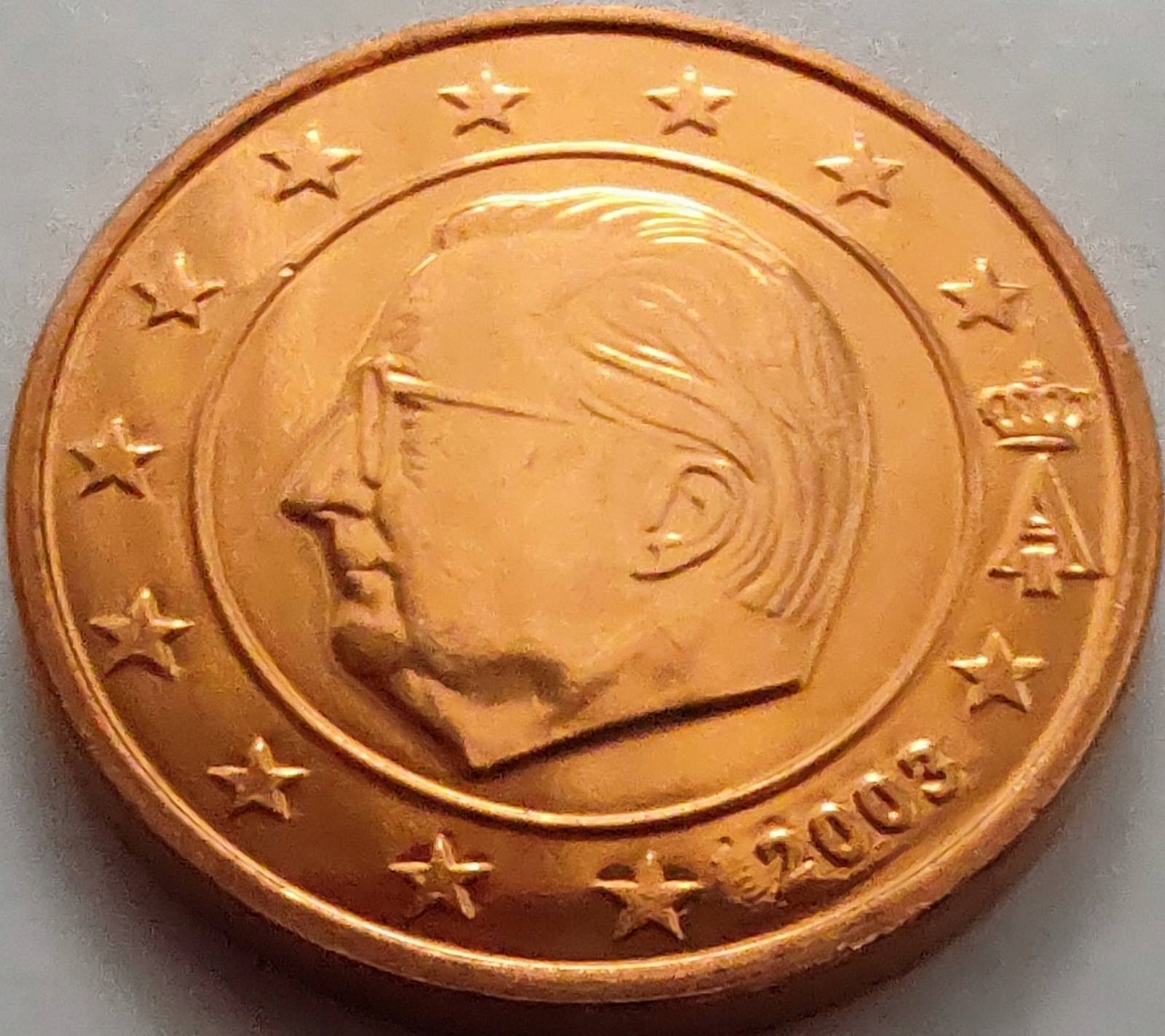 4027 - Belgia 1 eurocent , 2003