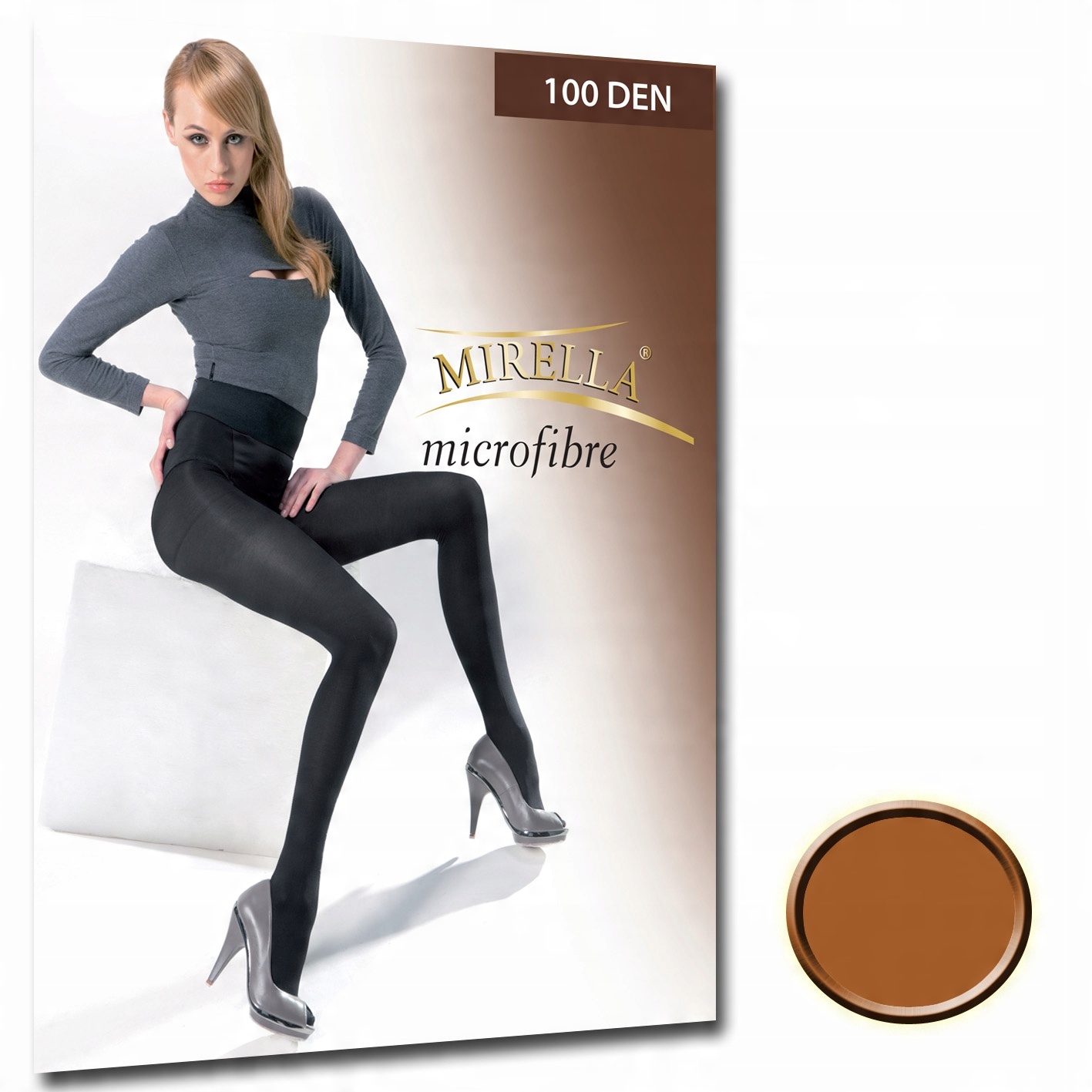 

Mirella Rajstopy microfibra 100 den 4/XL Visone