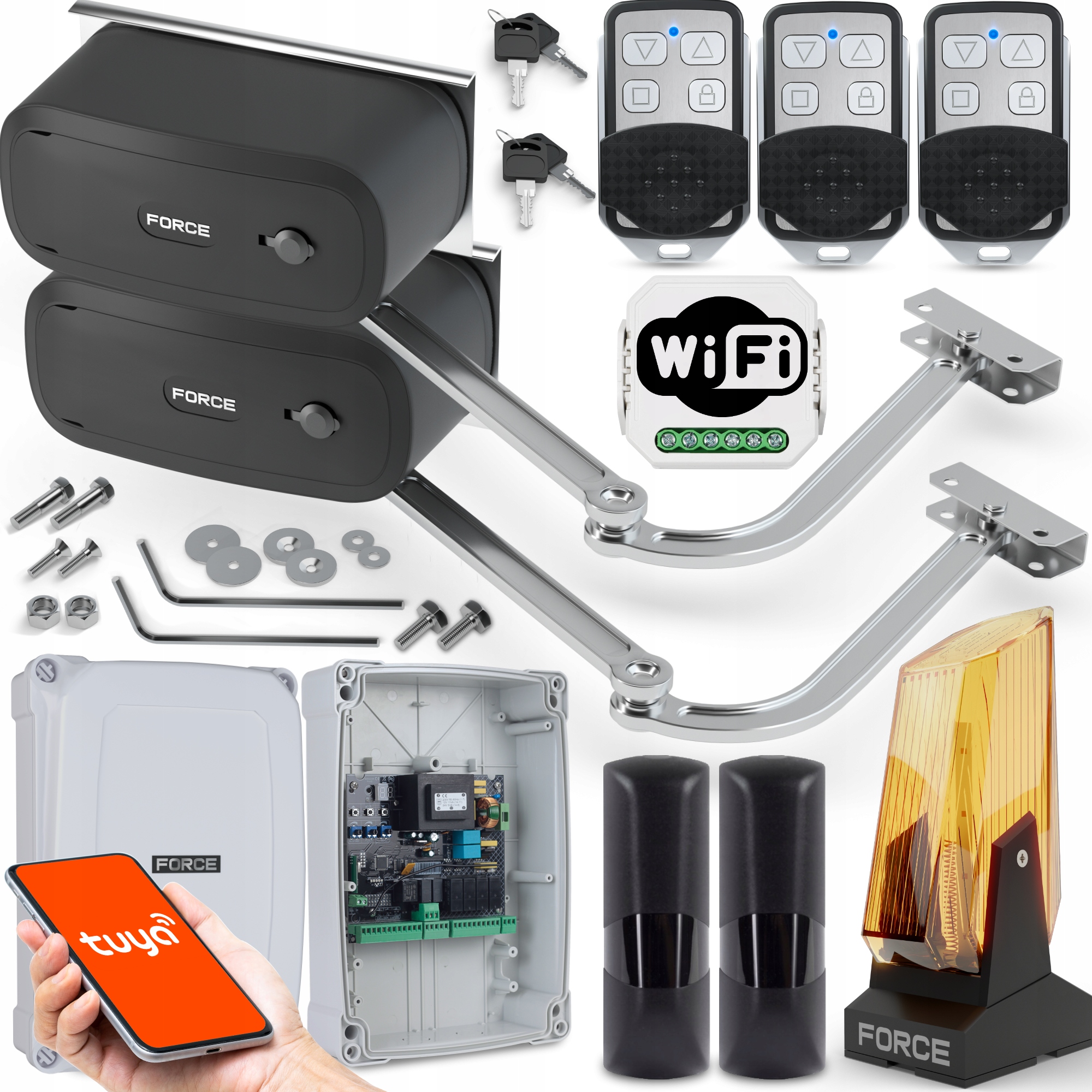 Sada Pre Krídlovú Bránu Force V400 Ls Do 8 M 400 Kg S Koncovkami, WiFI