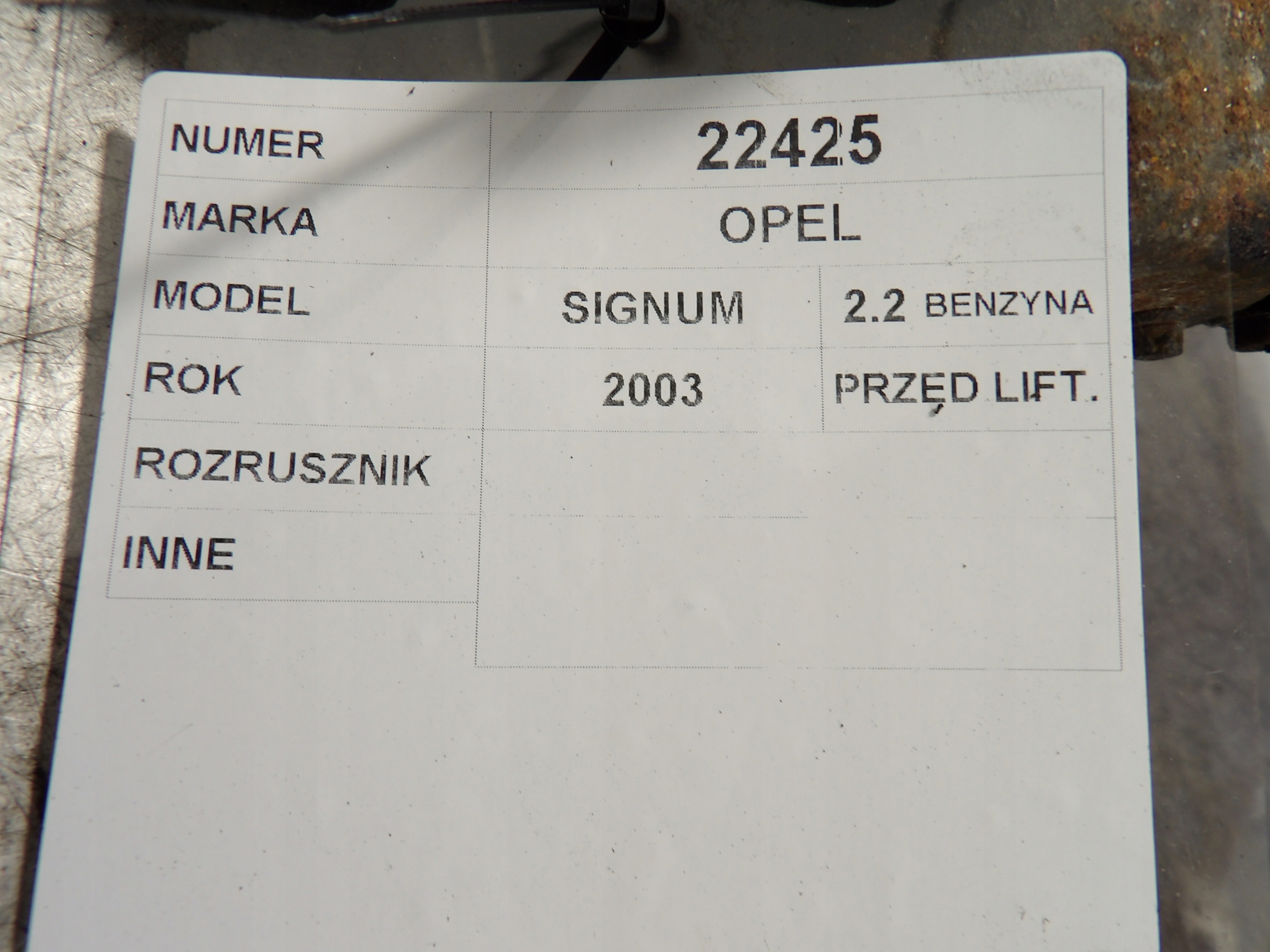Opel Signum starter 2,2B