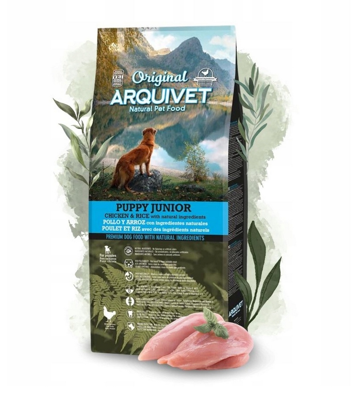 Levně Arquivet Junior suché krmivo pro štěňata Kuře s rýží Vitamíny 12kg