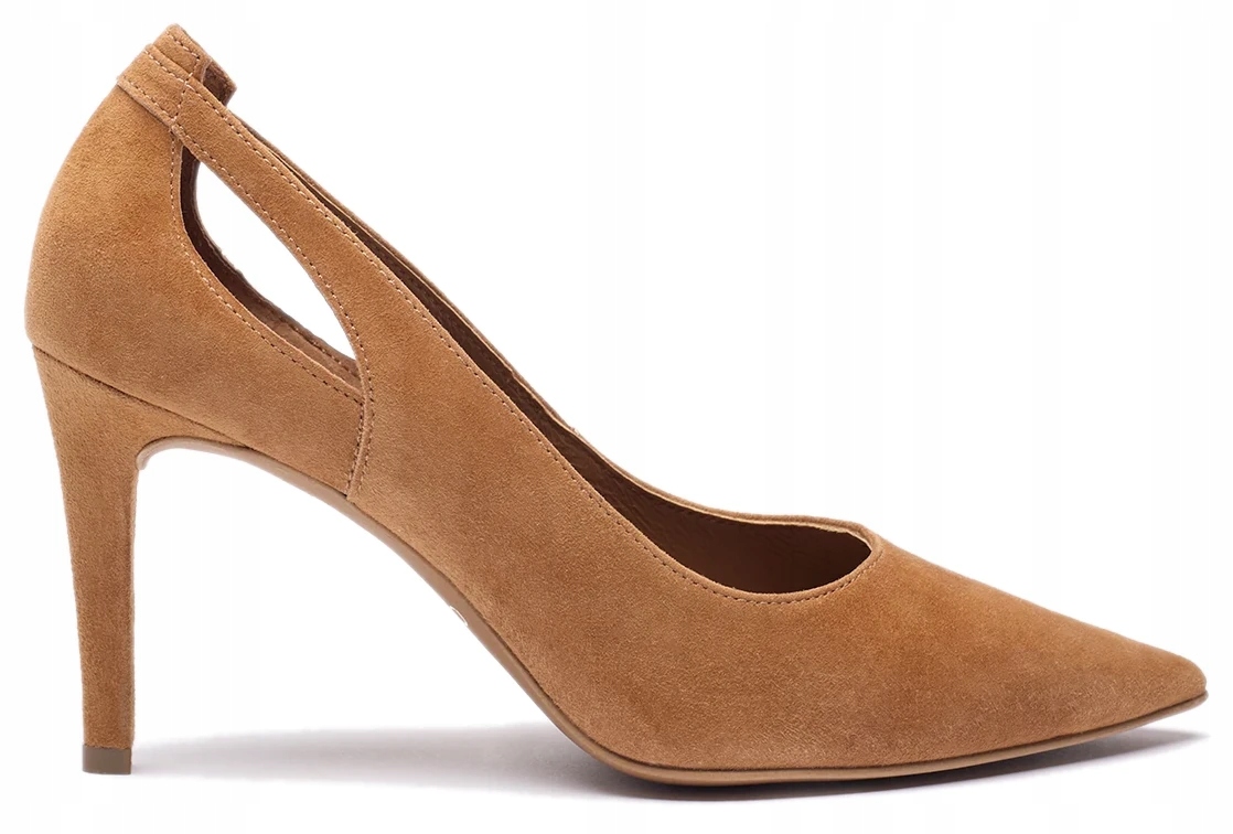 Červené Lodičky S Výstřihem, Dámské Elegantní Lodičky Ryłko 36