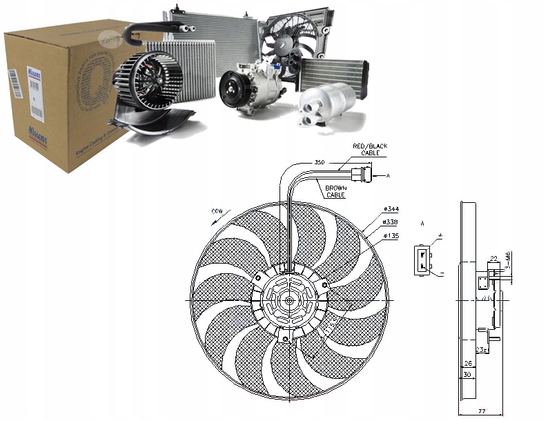 Ventilátor Chladiče Vw Transporter IV 1.9D-2.8 07 Asistent Kolize #34