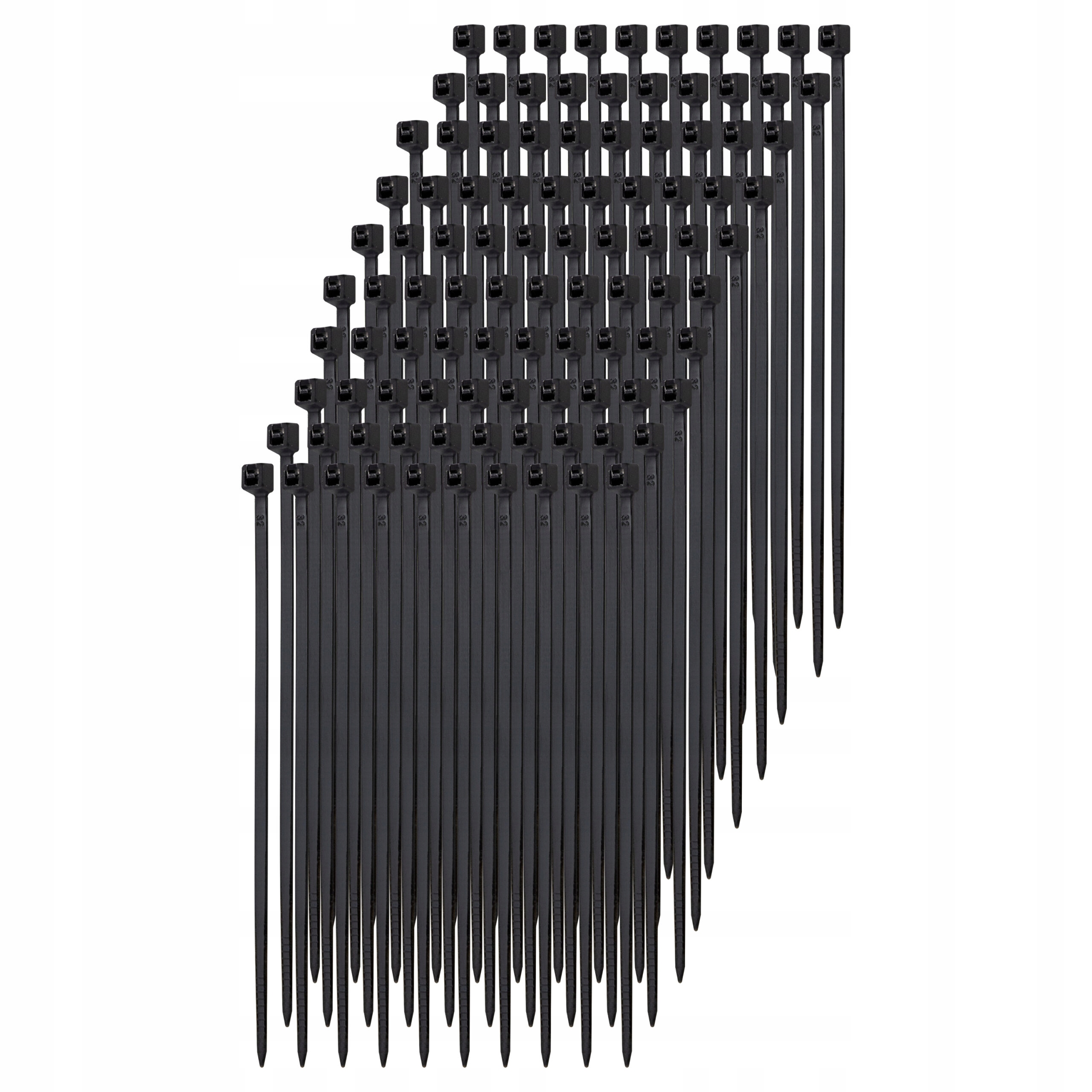 Opaski kablowe zaciskowe zipy trytki opaska czarna 3,6 x 200mm - 100szt Liczba sztuk 100 szt.