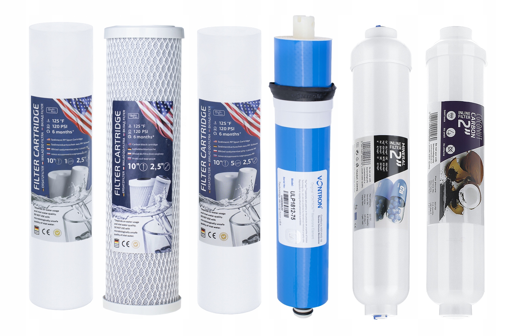 

Wkłady Do Filtrów Wody Osmoza RO6 RO7 Membrana 75