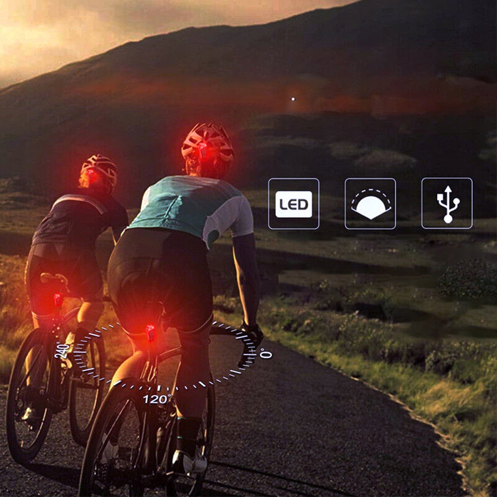 LAMPKA ROWEROWA OŚWIETLENIE ROWER PRZÓD + TYŁ USB Marka bez marki