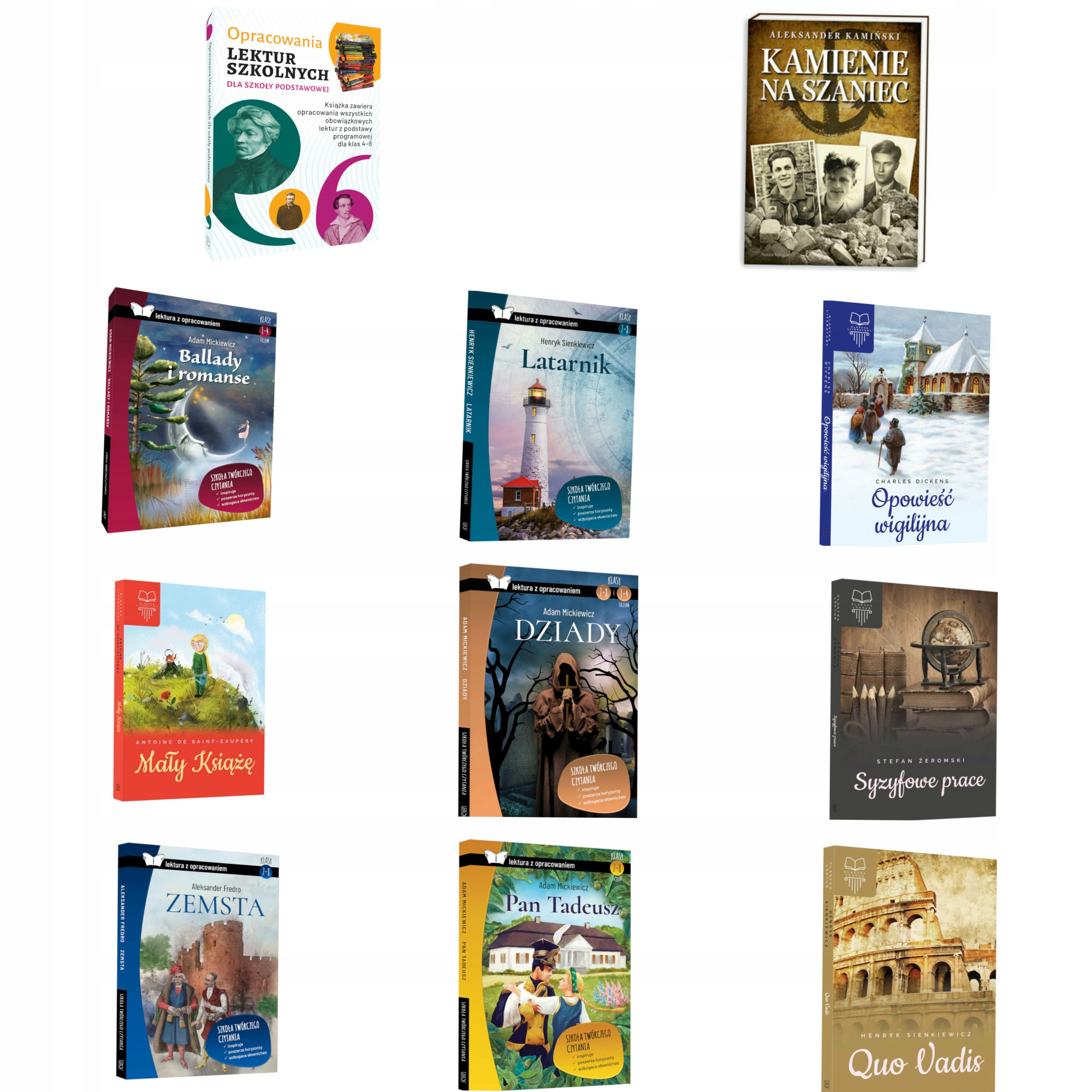 

Lektury obowiązkowe kl.VII-VIII pakiet 11 książek