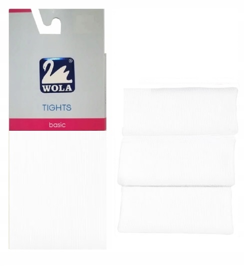 

Wola Basic Rajstopy gładkie Bawełniane 80-86 White