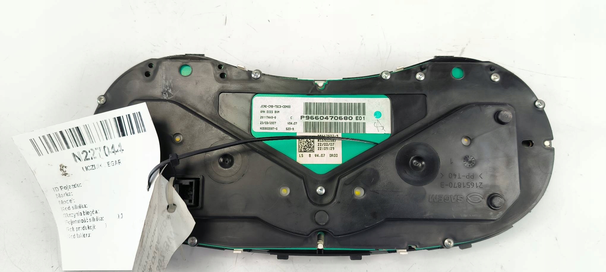 dials clock 9660470680 PEUGEOT 307 SW