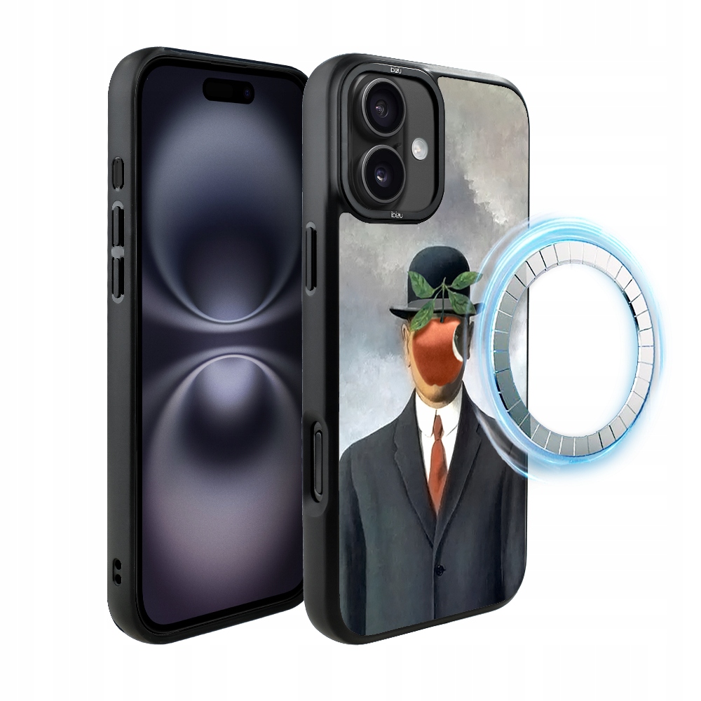 Pouzdro pro iPhone 16 Ibizu DropGuard Matt s MagSafe, syn člověka