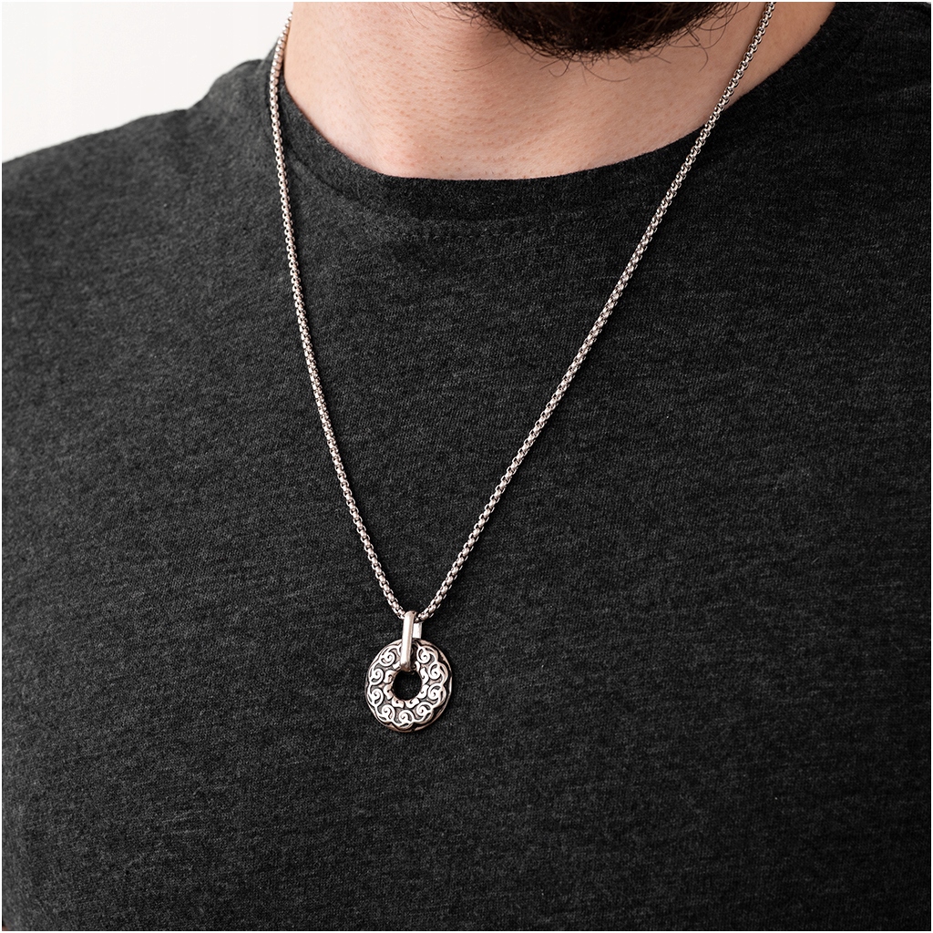 Zawieszka męska RUNY wisiorek POZŁACANA VIKINGS stal chirurgiczna Cechy nie zawiera niklu