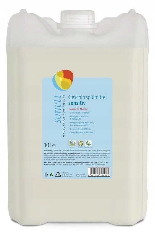 Levně Sonett Prostředek na nádobí Sensitive 10 l