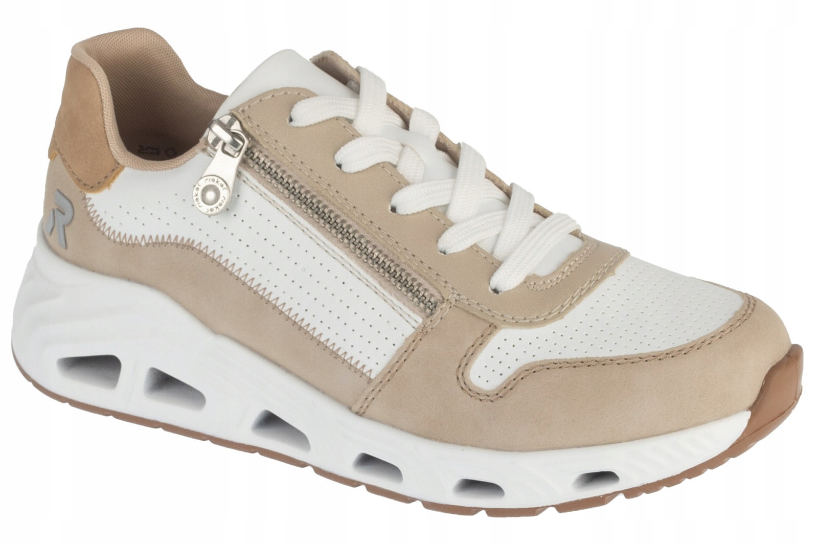 Rieker Tenisky [37] Boty Tenisky Dámské Tkanina Béžová