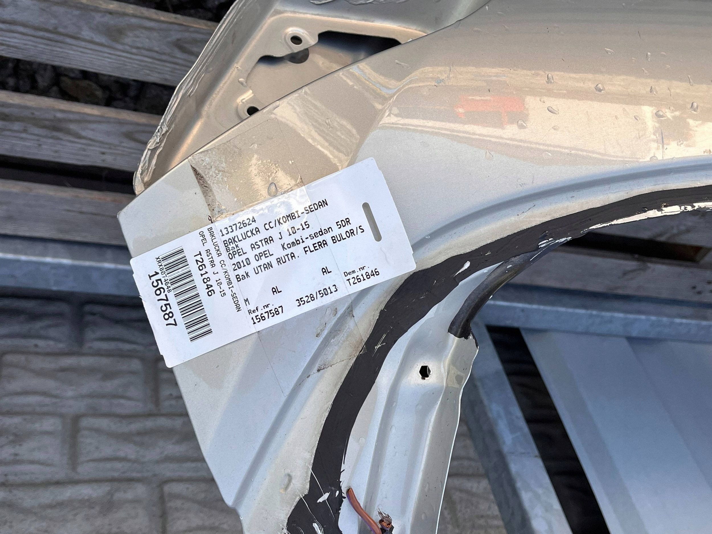 trunk door boot OPEL ASTRA J 13372624 @M