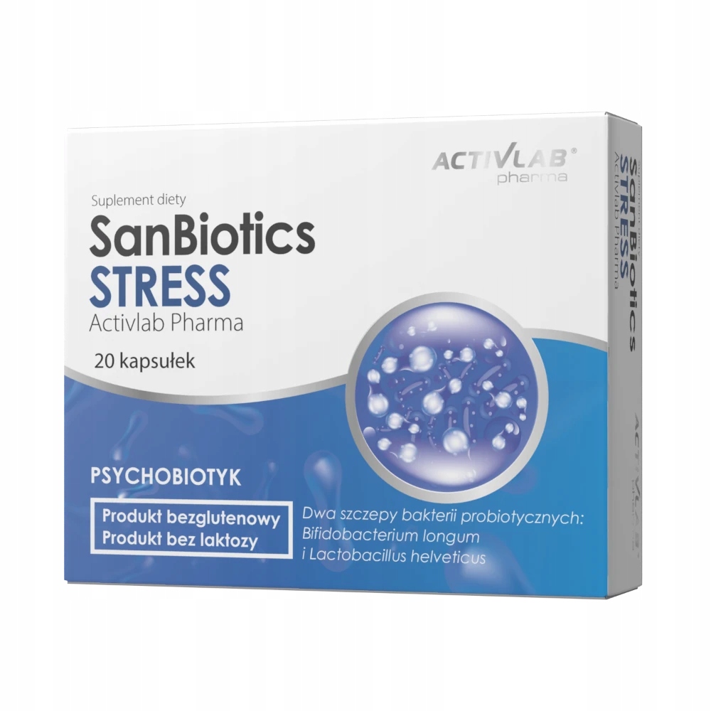 ACTIVLAB SANBIOTICS STRESS 20 KAPSUŁEK PROBIOTYK STRES PAMIĘC JELITA